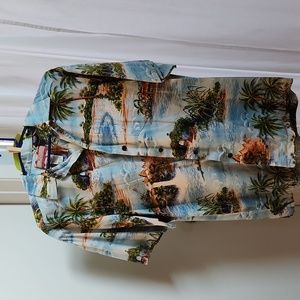 Men's short sleeve Hawaiian/tropical/Cruisewear shirt made in USA